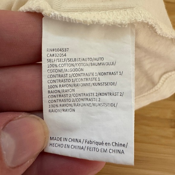 Anthropologie Tiny Marin Floral Embroidered Tank Top Sleeveless Cream Size M - Picture 12 of 12